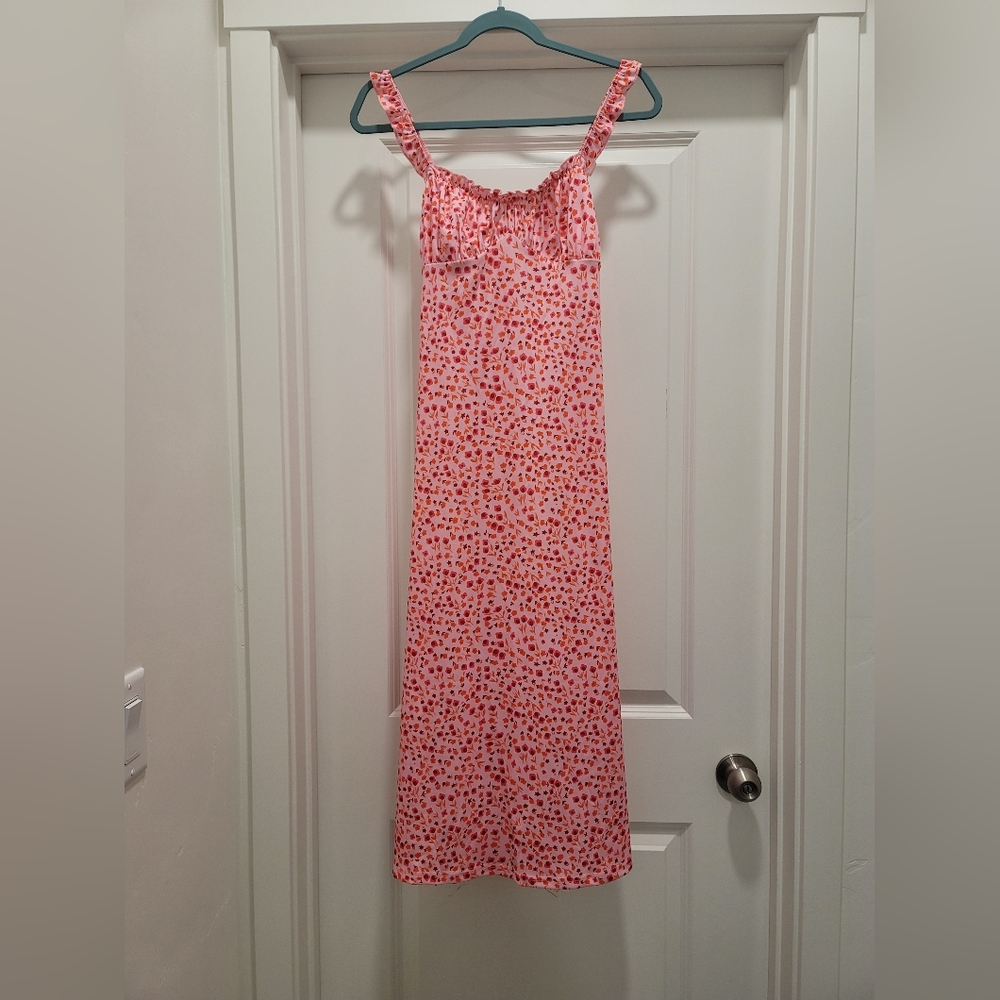 Pink Floral Bohemian Dress - Picture 2 of 7